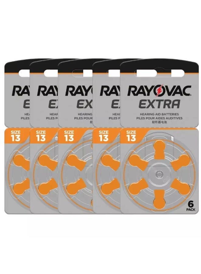Rayovac 30-Pieces Rayovac Extra (Size 13) Hearing Aid Batteries Zinc-Air 0% Mercury - Image 2